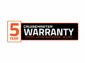Cruisemaster 5 year warranty logo